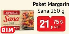 SANA PAKET MARGARİN 250 G
